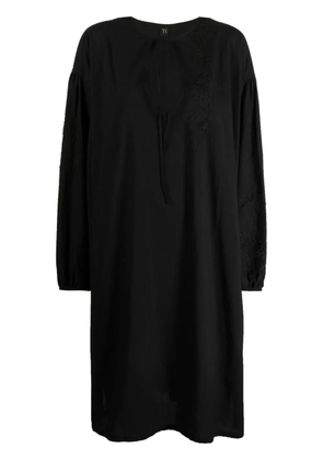 Y's cotton tunic midi dress - Black