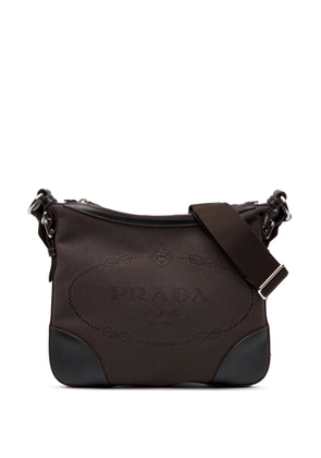 Prada Pre-Owned 2000-2025 Canvas Canapa Logo crossbody bag - Brown