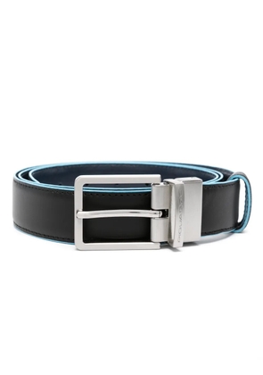 PIQUADRO leather buckle belt - Black