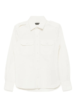 TOM FORD poplin shirt - Neutrals