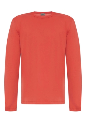 Hanro long-sleeved cotton T-shirt - Red