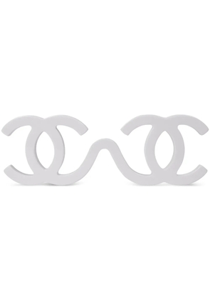 CHANEL Pre-Owned 1994 CC Runway sunglasses - White