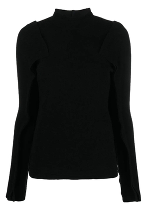 Kiko Kostadinov Arc high-neck top - Black
