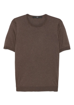SAPIO fine-knit T-shirt - Brown