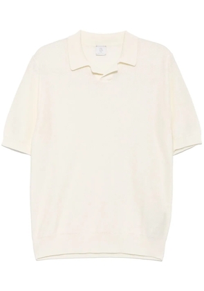 Eleventy V-neck polo shirt - White