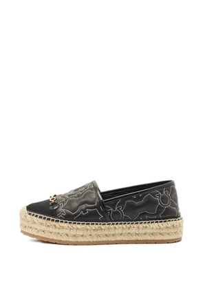 Ferragamo Pre-Owned Kim Gal round-toe espadrilles - Black