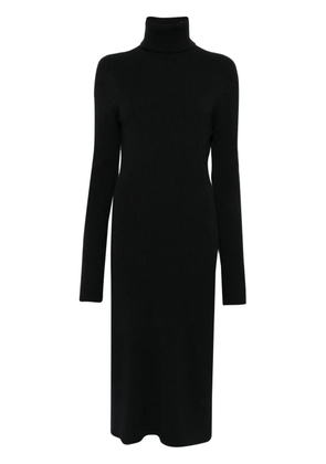 Fabiana Filippi ribbed-knit midi dress - Black