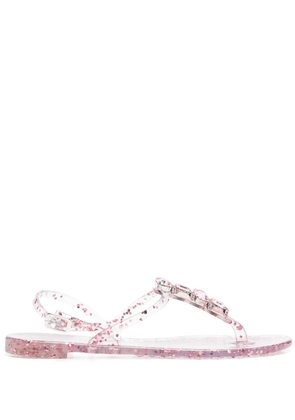 Casadei crustal-embellished jelly sandals - Pink