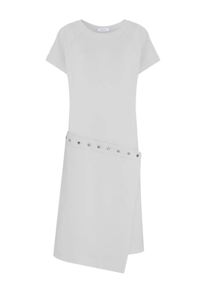 Gloria Coelho asymmetrical-hem midi dress - Grey