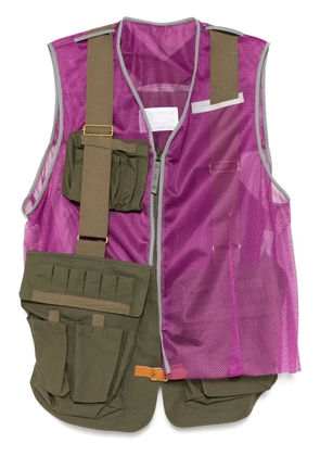 Kolor zip-up gilet - Purple