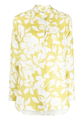 Bambah Lilly long-sleeve linen shirt - Green