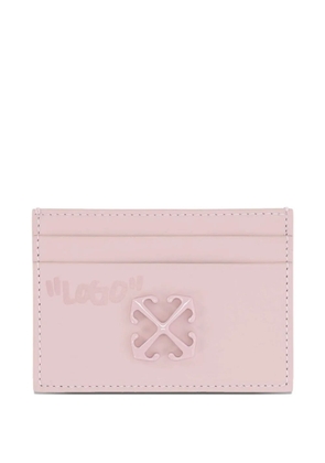 Off-White logo-patch cardholder - Pink