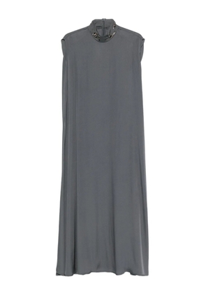 Fabiana Filippi embellished high-neck dress - Grey