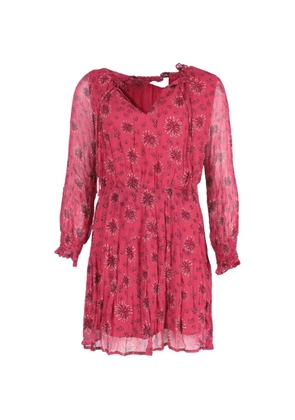 Ba&Sh printed long-sleeve mini dress - Red