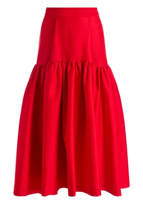 alice + olivia Diana midi skirt - Red