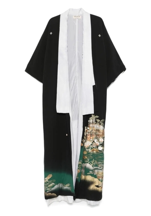 A.N.G.E.L.O. Vintage Cult 1970s illustration-print kimono - Black