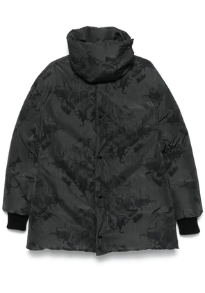 Fabiana Filippi graphic-print coat - Black