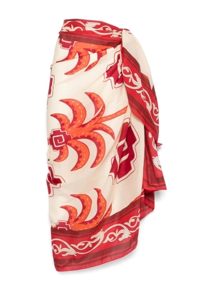 Johanna Ortiz printed pareo - Red