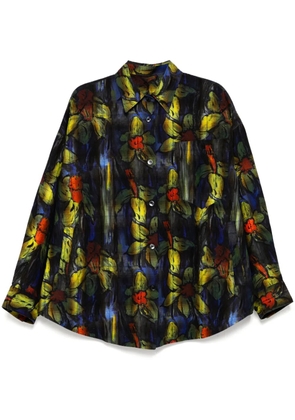 JNBY all-over floral print shirt - Blue