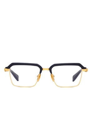 Balmain Eyewear browline-frame glasses - Black