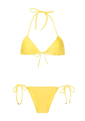 Amir Slama halterneck triangle bikini - Yellow