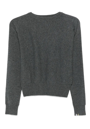 extreme cashmere belle felt long-sleeve sweater - Grey