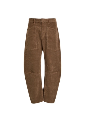 Nili Lotan Shon pocket corduroy trousers - Brown