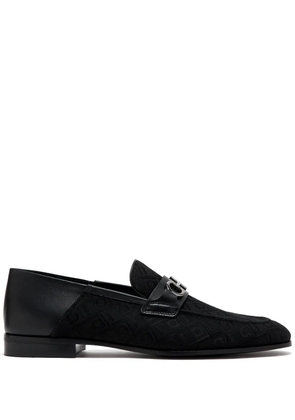Ferragamo leather loafers - Black