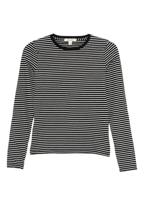 Nili Lotan striped-pattern T-shirt - Black