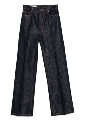 Casablanca lurex-detail straight-leg jeans - Blue