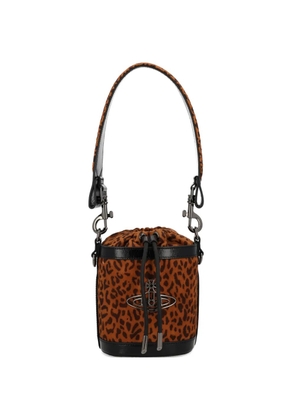 Vivienne Westwood animal-print Orb shoulder bag - Brown