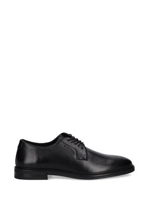 Gant embossed-logo lace-up oxford shoes - Black