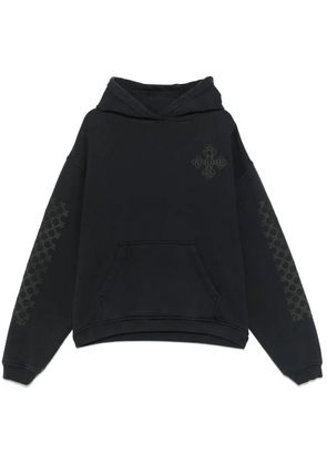 RHUDE cross-logo hoodie - Black