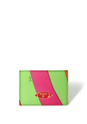 PUCCI Iride-print card holder - Pink