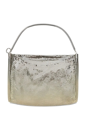 Rabanne small Pixel Tube shoulder bag - Silver