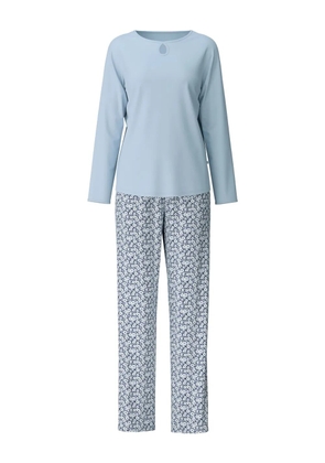 CALIDA printed pajama set - Blue