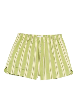 Faithfull the Brand striped button shorts - Green