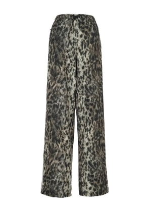 Aniye By animal-print lace trousers - Grey