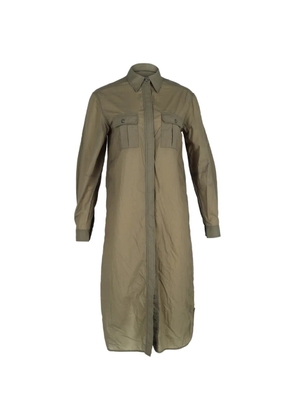 GANNI button-down shirt dress - Green