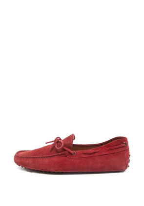 Tod's Vintage suede loafers - Red