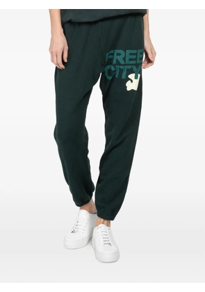 FreeCity logo-print track pants - Green