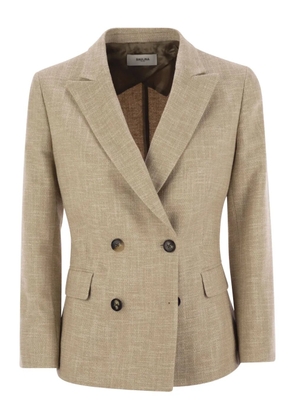 SAULINA Antonella double-breasted blazer - Neutrals