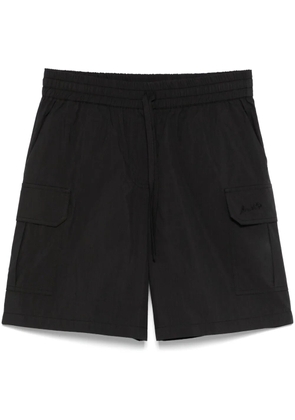 P.A.R.O.S.H. logo-embroidered shorts - Black