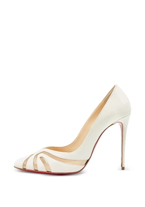 Christian Louboutin Pre-Owned Olive leather pumps - White