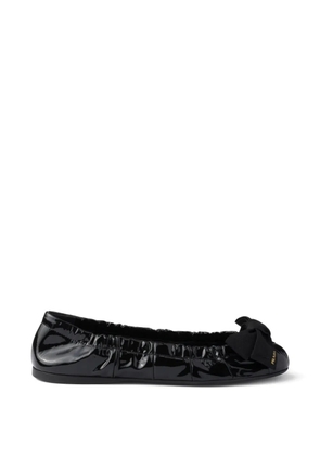 Prada leather ballet flats - Black