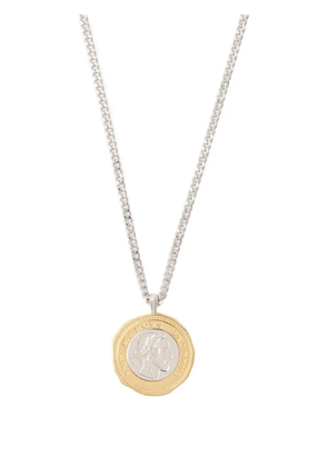 A.P.C. x Marc Jacobs The Coin Pendent brass necklace - Silver