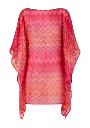 Missoni zigzag beach dress - Pink