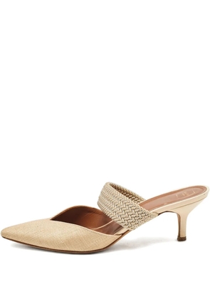 Malone Souliers 2024 raffia woven-strap mules - Neutrals