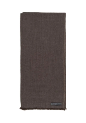 Denis Colomb fringed lung ta scarf - Brown