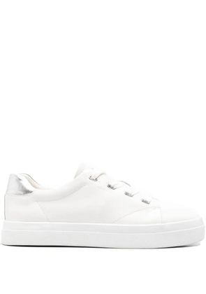 Gant Avona metallic-detail leather sneakers - White